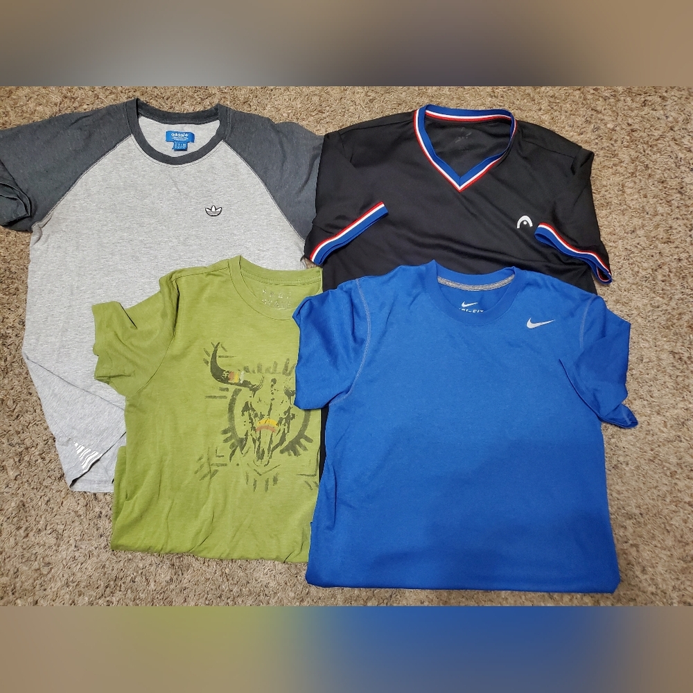 Nice Athletic Bundle Of Men's Tshirts, Size:Medium (Adidas, Nike, Etc)